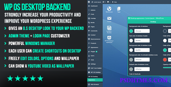 WP OS Desktop Backend v1.160 – More than a Wordpress Admin Theme  Plugins-尚睿切图网