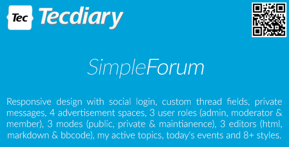 Simple Forum v1.5 – 响应式公告板插件-尚睿切图网