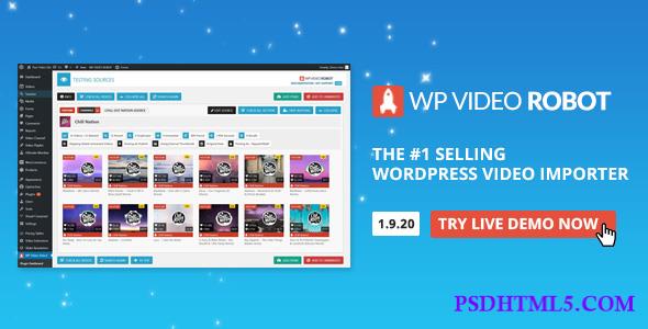 Wordpress Video Robot Plugin v1.17.0  Plugins-尚睿切图网