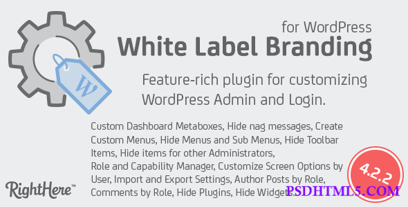 White Label Branding for WordPress v4.2.9  Plugins-尚睿切图网