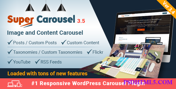 Super Carousel v3.8.1 – Responsive Wordpress Plugin  Plugins-尚睿切图网