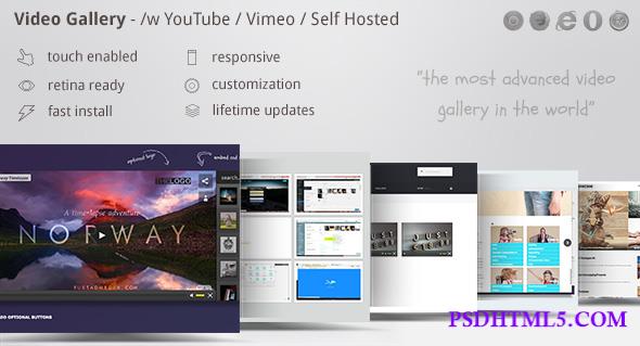 Video Gallery Wordpress Plugin /w YouTube, Vimeo v12.19  Plugins-尚睿切图网