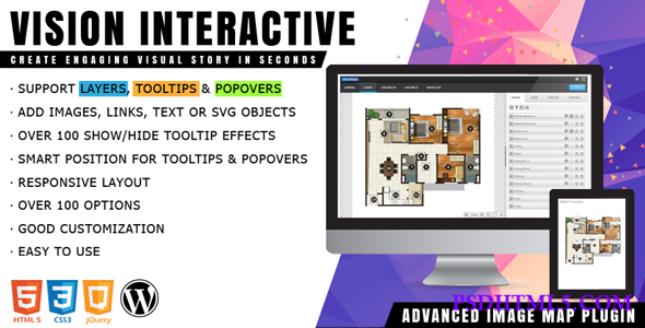 Vision Interactive v1.5.3 – Image Map Builder for WordPress  Plugins-尚睿切图网