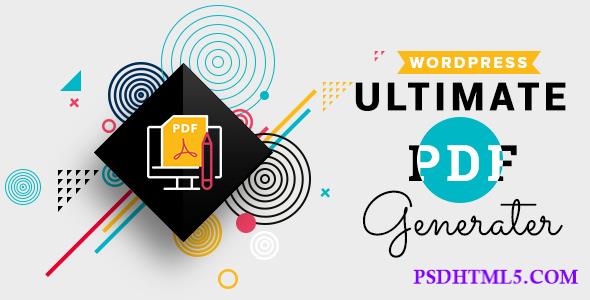 WP Ultimate PDF Generator v1.0.9  Plugins-尚睿切图网