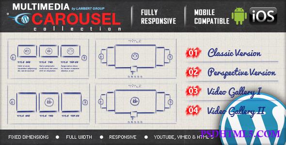 Multimedia Responsive Carousel v2.4  Plugins-尚睿切图网