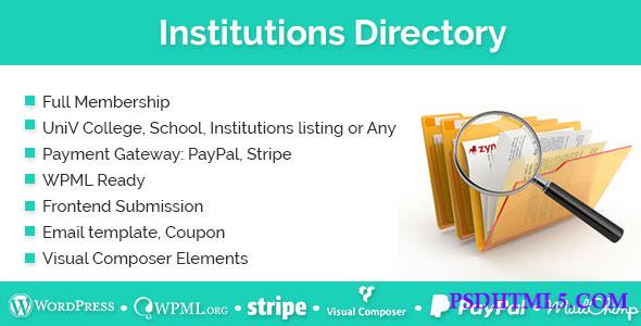 Institutions Directory v1.3.3  Plugins-尚睿切图网