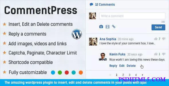 CommentPress v2.8.1 - Ajax Comments, Insert, Edit and Delete  Plugins-尚睿切图网