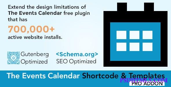 The Events Calendar Shortcode and Templates Pro v2.9.4  Plugins-尚睿切图网