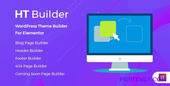 HT Builder Pro v1.0.7 - WordPress Theme Builder for Elementor  Plugins-尚睿切图网