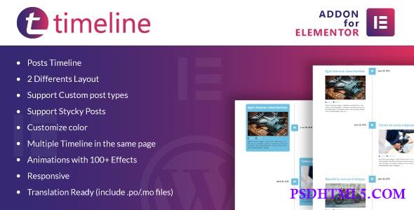 Timeline for Elementor v1.0.2 - WordPress Plugin  Plugins-尚睿切图网