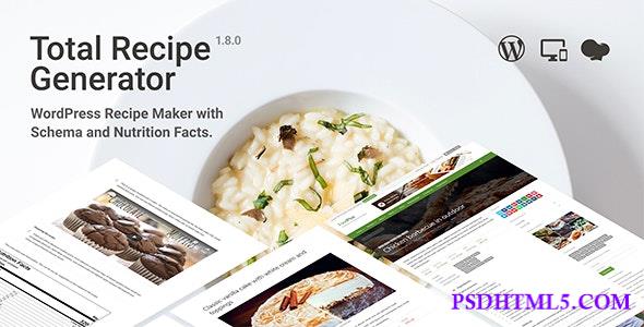 Total Recipe Generator v2.5.0 - WordPress Recipe Maker with Schema and Nutrition Facts  Plugins-尚睿切图网