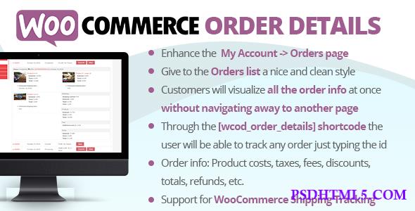 WooCommerce Order Details v3.0  Plugins-尚睿切图网