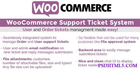 WooCommerce Support Ticket System v1.3.7  Plugins-尚睿切图网
