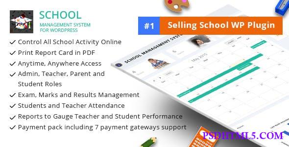 School Management System for Wordpress v80.0  Plugins-尚睿切图网