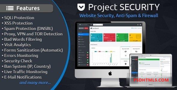 Project SECURITY v5.0.4 - 网站安全，反垃圾邮件 - 防火墙插件 - 尚睿切图网-尚睿切图网