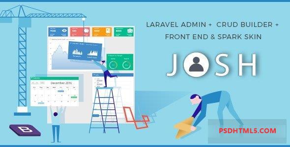 Josh v9.0 – Laravel 管理模板 + 前端 + CRUD 插件-尚睿切图网