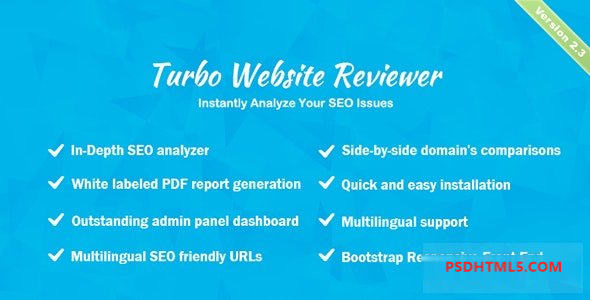 Turbo Website Reviewer v2.6 – 深入的搜索引擎优化分析工具 – nulled插件-免激活插件-破解版-尚睿切图网