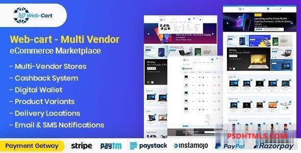 Web-cart v4.5 – 多供应商电子商务市场插件-尚睿切图网