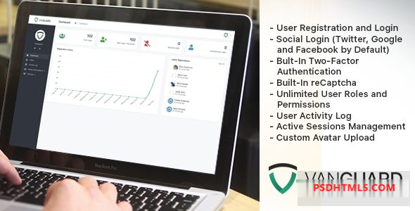 Vanguard v7.0.0 – 高级 PHP 登录和用户管理插件-尚睿切图网