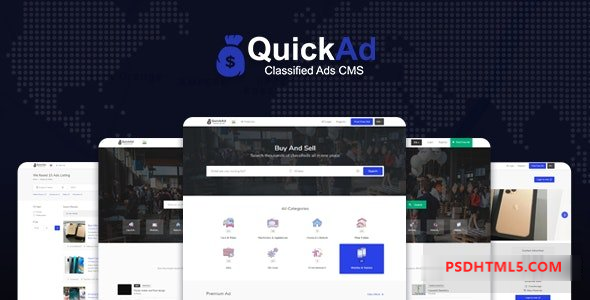 Quickad Classified v10.2 - 分类广告CMS PHP脚本插件-尚睿切图网