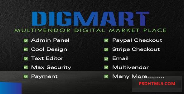 DigMart v3.8.0 – 多供应商数字市场 PHP 插件-尚睿切图网