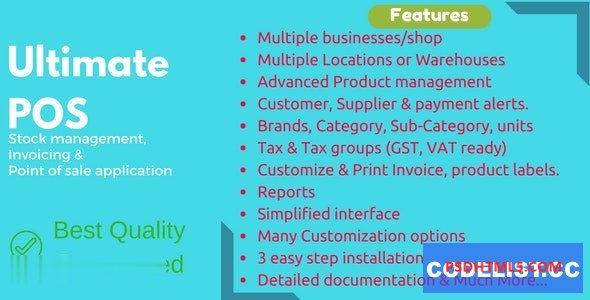 Ultimate POS v5.0 – 最佳ERP, 库存管理, 销售点 – 开具发票应用程序 – nulled 插件-破解版-尚睿切图网