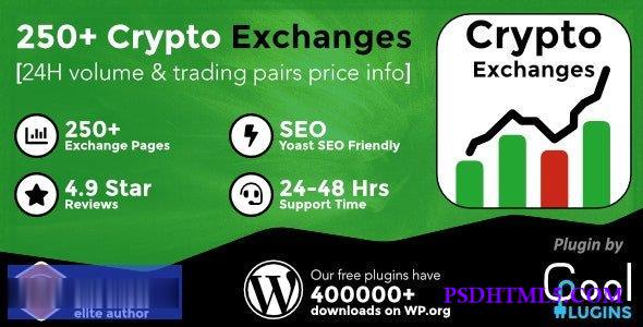 Cryptocurrency Exchanges List Pro v2.5 – WordPress Plugin  Plugins-尚睿切图网