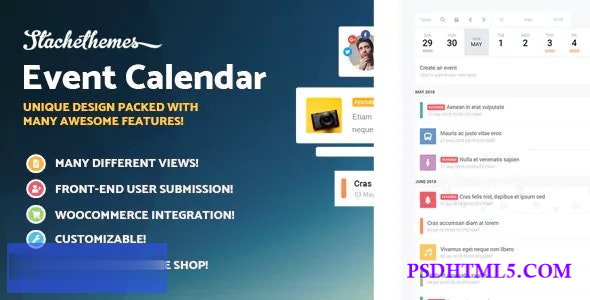 Stachethemes Event Calendar v3.2.6 – WordPress Events Calendar Plugin  Plugins-尚睿切图网