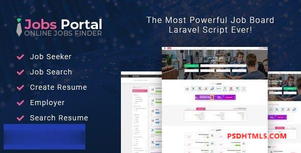 Jobs Portal v3.4 – Job Board Laravel 脚本插件-尚睿切图网