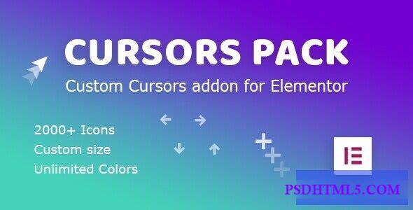 Cursors Pack v1.0.3 – Addon for Elementor WordPress Plugin  Plugins-尚睿切图网