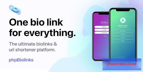 66biolinks v25.1.0 – Bio Links, URL Shortener – QR Codes Generator (SAAS) – nulled插件-免激活插件-破解版-尚睿切图网