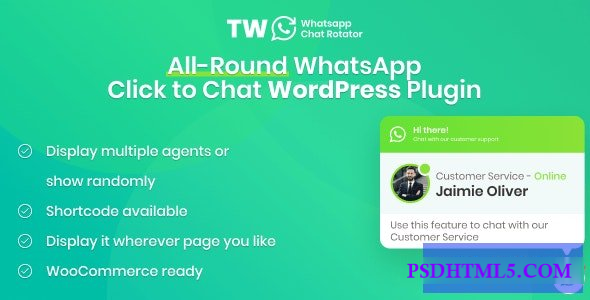 WhatsApp Chat for WordPress and WooCommerce v1.1.1  Plugins-尚睿切图网