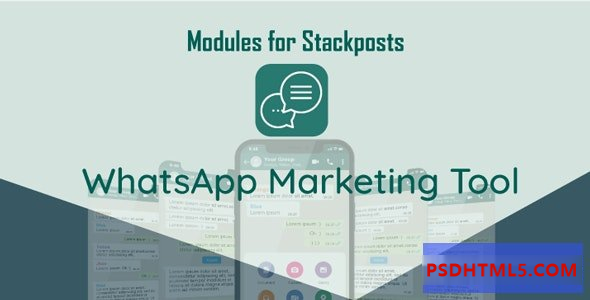 Whatsapp Marketing Tool Module For Stackposts v3.0 Plugins-尚睿切图网