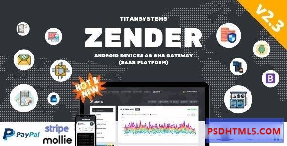 Zender v2.3.8 – Android 移动设备作为短信网关（SaaS 平台）插件-尚睿切图网