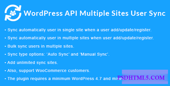 WordPress API Multiple Sites User Sync v1.5.0  Plugins-尚睿切图网