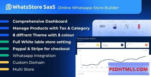 WhatsStore SaaS v4.4 - 在线 WhatsApp 商店生成器 - nulled 插件-破解版-尚睿切图网