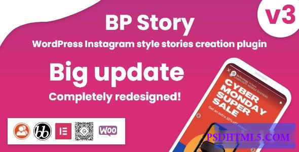 BP Story v3.1.4 - Instagram style stories for WordPress  Plugins-尚睿切图网