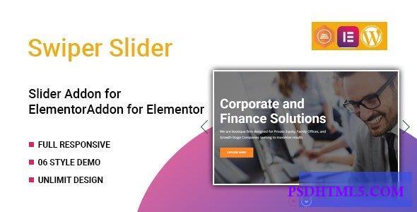 Swiper v1.0.0 – Slider Widget for Elementor  Plugins-尚睿切图网