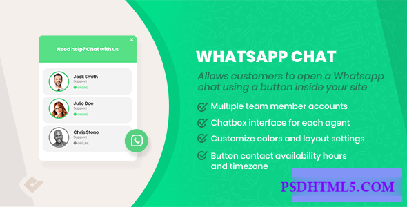WordPress WhatsApp Chat Box v2.5.7  Plugins-尚睿切图网
