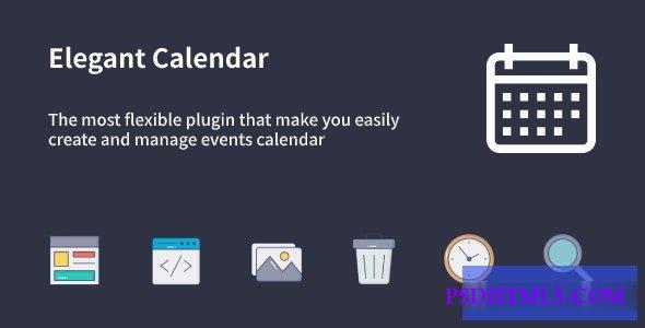 Elegant Calendar v1.1.0 – WordPress Events Calendar Plugin  Plugins-尚睿切图网