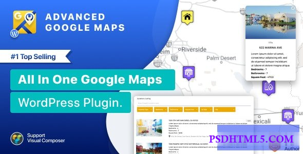 Advanced Google Maps Plugin for Wordpress v5.3.0  Plugins-尚睿切图网