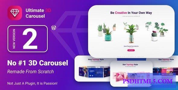 Ultimate 3D Carousel Wordpress Plugin v2.0  Plugins-尚睿切图网