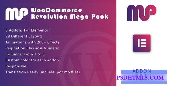 WooCommerce Revolution Mega Pack for Elementor v1.0  Plugins-尚睿切图网