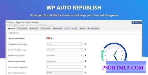 WP Auto Republish Premium v1.2.5.1  Plugins-尚睿切图网