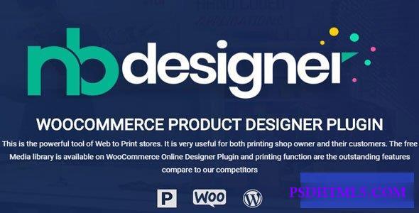 Nbdesigner Pro v2.8.1 – Online Woocommerce Products Designer Plugin  Plugins-尚睿切图网