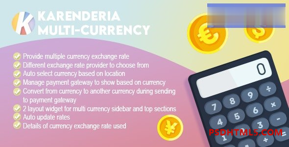 Karenderia Multi-Currency v1.0 插件-尚睿切图网