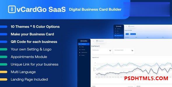 vCardGo SaaS v1.0 - 数字名片制作插件-尚睿切图网