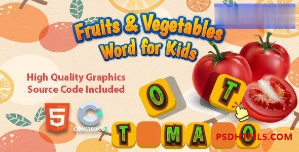 Fruits - Vegetables Word for Kids v1.0 Plugins-尚睿切图网