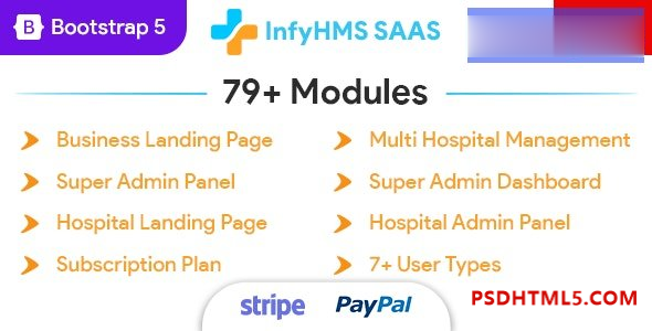 InfyHMS-Saas v1.1.0 – Laravel 多医院管理系统 – Saas 医院插件-尚睿切图网