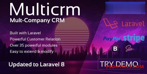 Multicrm v4.0 – 多用途 Laravel CRM 插件-尚睿切图网